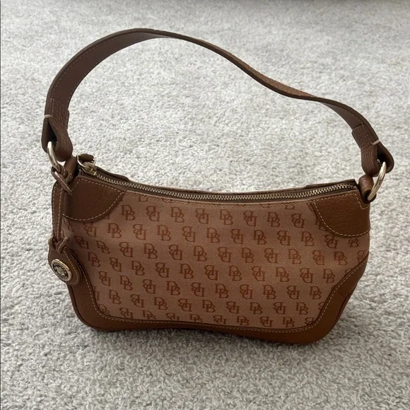 Dooney & Bourke Tan Monogram Shoulder Bag - Picture 7 of 7
